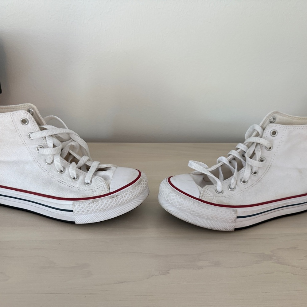 White High-Top Sneakers - Picture 5 of 7